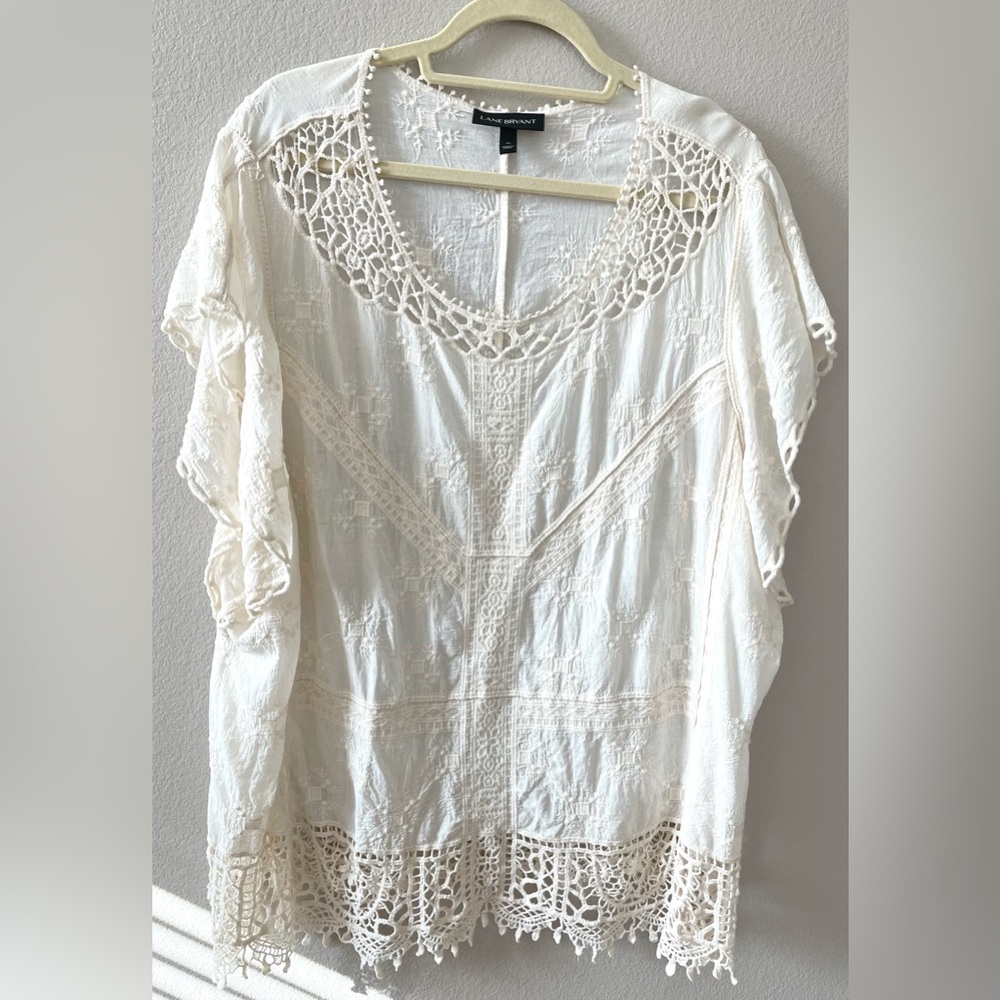 Lane Bryant Beige Top Size 22